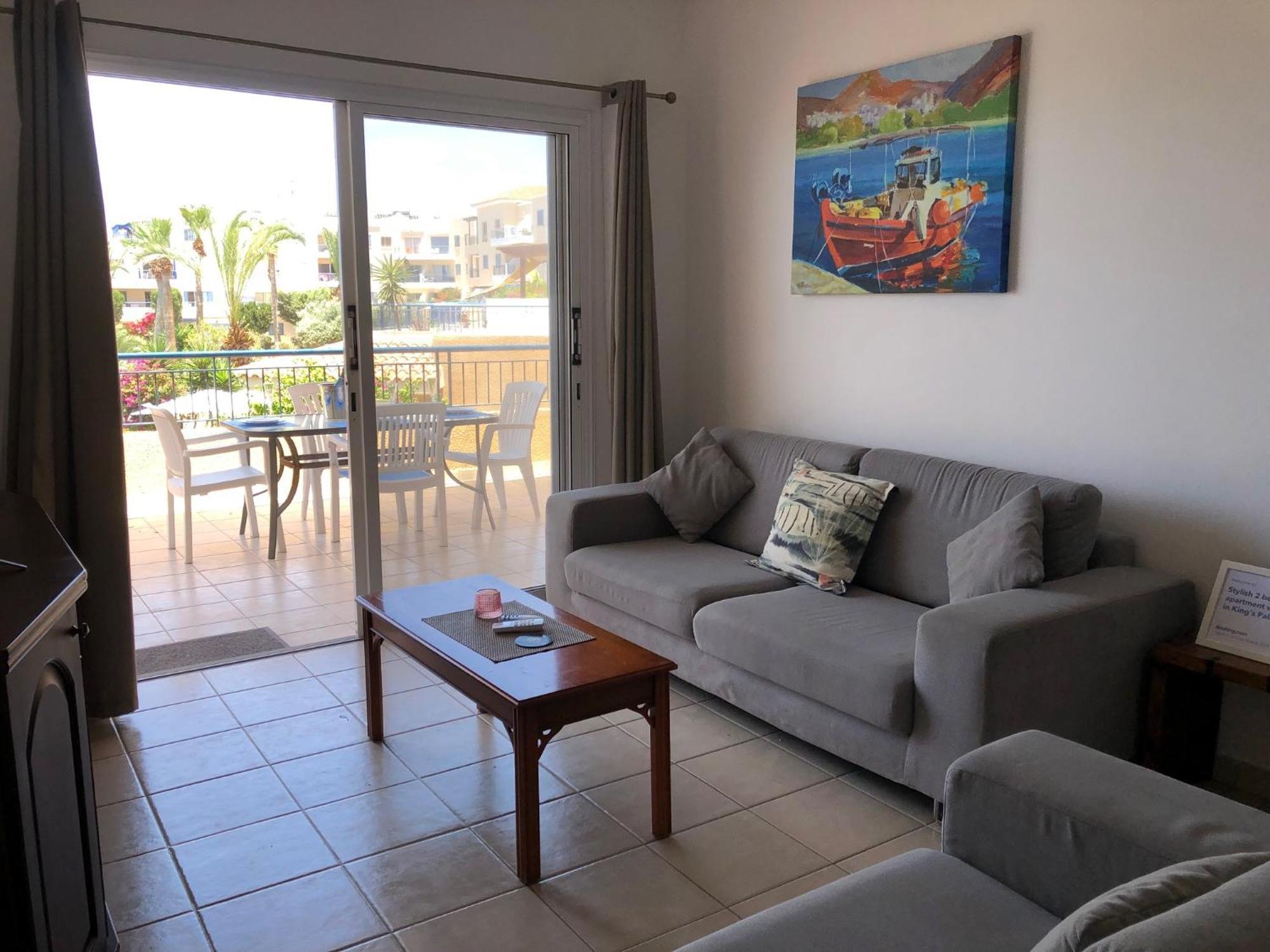 Kings Palace - Stylish 2 Bed Apartment With Sea Views Paphos Exteriör bild